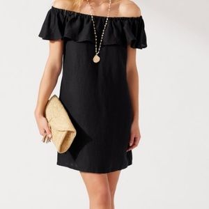 Tommy Bahama Black Linen Blend Dress, Size L